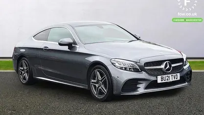 Used Mercedes C200 AMG line 184 HP (135 kW) 2021 Grey Coupe