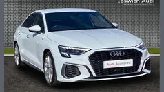 White Used 2022 Audi A3 S-Line Sedan | £23,899 (Fair price)