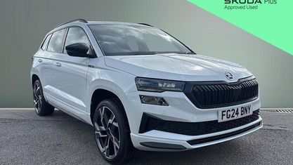 Używany Skoda Karoq SportLine 150 KM (110 kW) 2024 Biały SUV