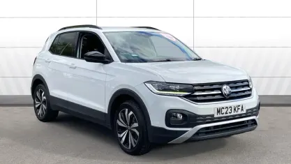 Used VW T-Cross Black Edition 110 HP (80 kW) 2023 White SUV
