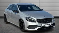 Polar silver Used 2018 Mercedes A200 AMG Line Premium Hatchback | £12,990 (Fair price)