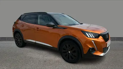 Used Peugeot 2008 GT-line 129 HP (94 kW) 2020 Orange SUV