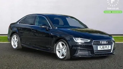 Used Audi A4 S-Line 190 HP (139 kW) 2018 Black Sedan
