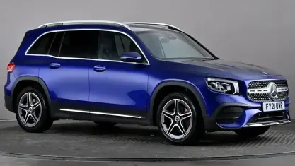 Used Mercedes GLB200 AMG line 163 HP (119 kW) 2021 Blue SUV