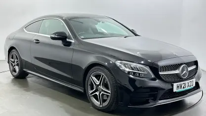 Used Mercedes C220 AMG line 194 HP (142 kW) 2021 Black Coupe