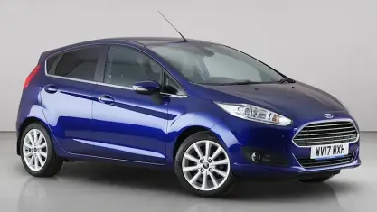 Used Ford Fiesta Titanium 101 HP (74 kW) 2017 Blue Hatchback