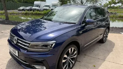 Used VW Tiguan R-line 241 HP (177 kW) 2017 Blue SUV