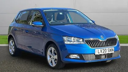 Used Skoda Fabia SE L 95 HP (69 kW) 2020 Blue Hatchback