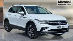 White Used 2021 VW Tiguan Elegance SUV | £23,273 (Fair price)