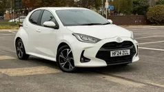 Pure white Used 2024 Toyota Yaris Hybrid Design Hatchback | £19,169 (Super price)
