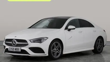 Used Mercedes CLA220 AMG Line Premium Plus 190 HP (139 kW) 2019 White Sedan