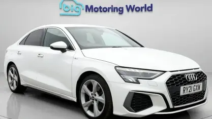 Used Audi A3 S-Line 110 HP (80 kW) 2021 White Sedan