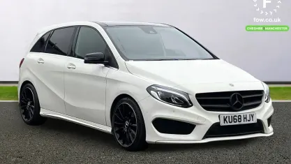Used Mercedes B200 AMG line 136 HP (100 kW) 2018 White Hatchback