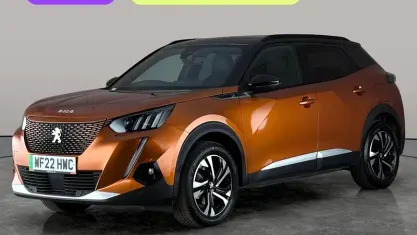 Used Peugeot e-2008 GTi 100 kW (136 HP) 2022 Orange SUV