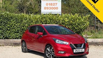 Używany Nissan Micra Tekna 101 KM (74 kW) 2020 Czerwony Hatchback