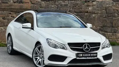 Used Mercedes E350 AMG line 258 HP (189 kW) 2016 White Coupe