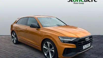 Used Audi Q8 Black Edition 381 HP (280 kW) 2022 Orange SUV
