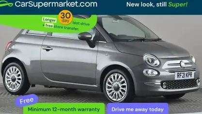 Usado Fiat 500 Dolcevita 70 HP (51 kW) 2021 Cinzento Citadino
