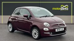 Avantgarde bordeaux metallic Used 2018 Fiat 500 Lounge Hatchback | £6,150 (Fair price)