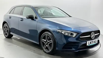 Used Mercedes A250 Executive 218 HP (160 kW) 2021 Blue Hatchback
