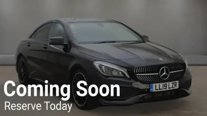 Used Mercedes CLA200 AMG line 156 HP (114 kW) 2019 Black Coupe