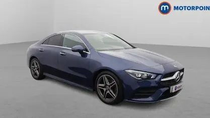 Used Mercedes CLA180 AMG Line Premium 136 HP (100 kW) 2021 Blue Coupe