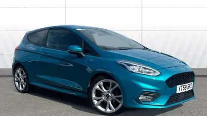Used Ford Fiesta ST-Line 101 HP (74 kW) 2018 Blue Hatchback