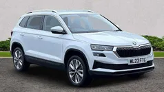 Moon white metallic Used 2023 Skoda Karoq SE L SUV | £23,996 (Fair price)