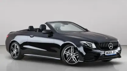 Used Mercedes E350 AMG line 299 HP (219 kW) 2019 Black Cabriolet