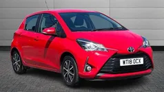 Red Used 2018 Toyota Yaris Hatchback | £9,900 (Fair price)