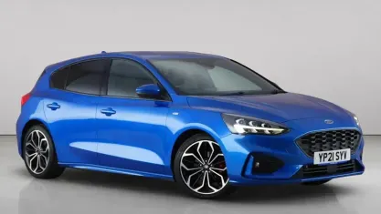 Used Ford Focus ST-Line X 125 HP (91 kW) 2021 Blue Hatchback