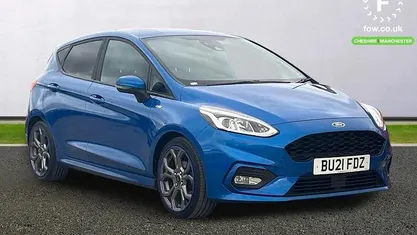 Used Ford Fiesta ST-Line 125 HP (91 kW) 2021 Blue Hatchback