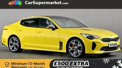 Yellow Used 2019 Kia Stinger Hatchback | £25,197 (Fair price)