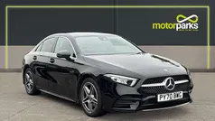 Cosmos black metallic Used 2020 Mercedes A200 AMG line Sedan | £19,000 (Fair price)