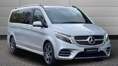 Brilliant silver Used 2023 Mercedes V220 AMG line MPV | £57,095 (Fair price)