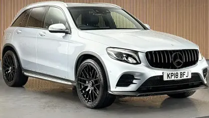 Used Mercedes GLC220 AMG line 170 HP (125 kW) 2018 Diamond silver  metallic finish SUV