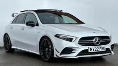 White Used 2022 Mercedes A35 AMG Premium Plus Hatchback | £30,491 (Fair price)