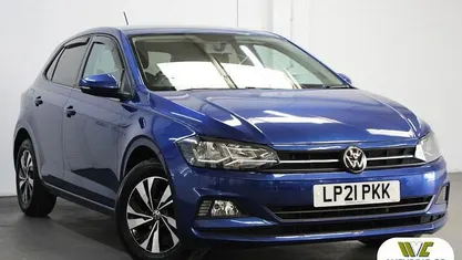 Used VW Polo Match 95 HP (69 kW) 2021 Blue Hatchback