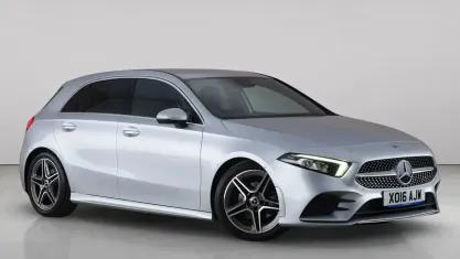 Used Mercedes A200 AMG line 163 HP (119 kW) 2020 Silver Hatchback