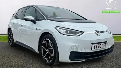 Used VW ID.3 Comfortline 150 kW (204 HP) 2020 White Hatchback