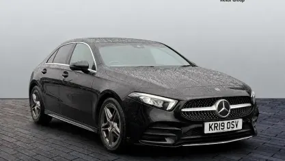 Used Mercedes A200 AMG line 150 HP (110 kW) 2021 Black Hatchback