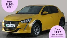 Yellow Used 2021 Peugeot e-208 Allure Hatchback | £9,276 (Fair price)