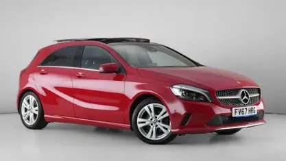 Used Mercedes A200 Premium Plus 156 HP (114 kW) 2017 Red Hatchback