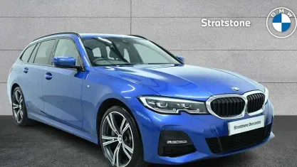 Used BMW 330e M Sport 292 HP (214 kW) 2021 Blue Estate