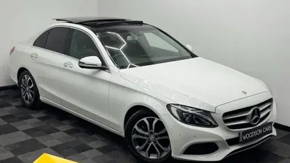 Begagnad Mercedes C200 Premium 184 HK (135 kW) 2016 Vit Sedan