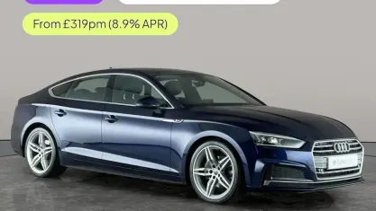 Used Audi A5 Sportback S-Line 190 HP (139 kW) 2019 Blue Hatchback