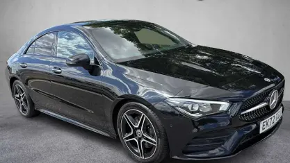 Used Mercedes CLA220 AMG line 190 HP (139 kW) 2022 Black Coupe