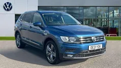 Blue silk metallic Used 2021 VW Tiguan Allspace Match SUV | £20,990 (Fair price)