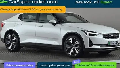 Used Polestar 2 Long Range Single Motor 169 kW (231 HP) 2022 White Hatchback