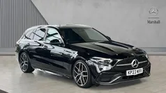 Black Used 2023 Mercedes C220 AMG Line Premium Plus Estate | £28,080 (Fair price)